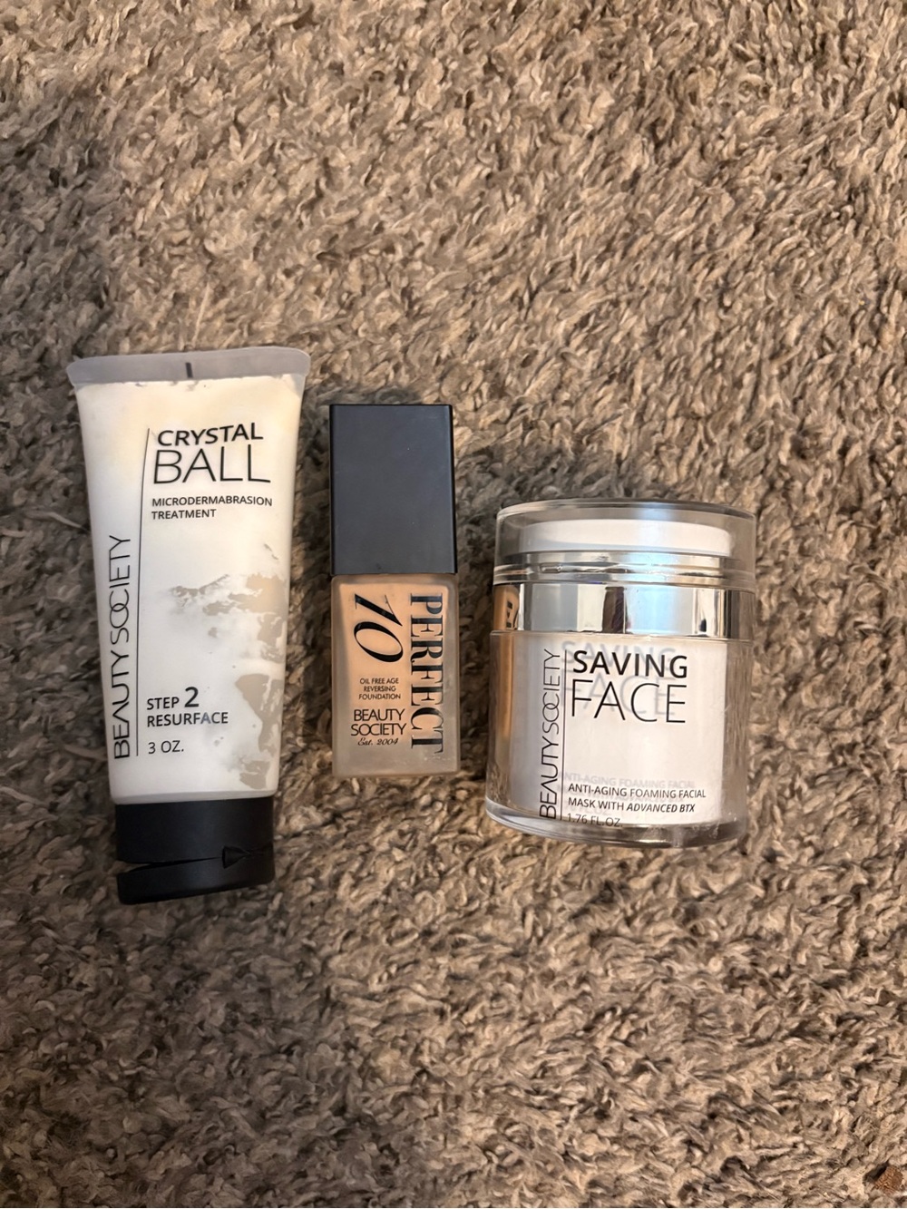 Saving Face Antaging Foaming Facial Mask & Crystal Ball Resurface - Cream